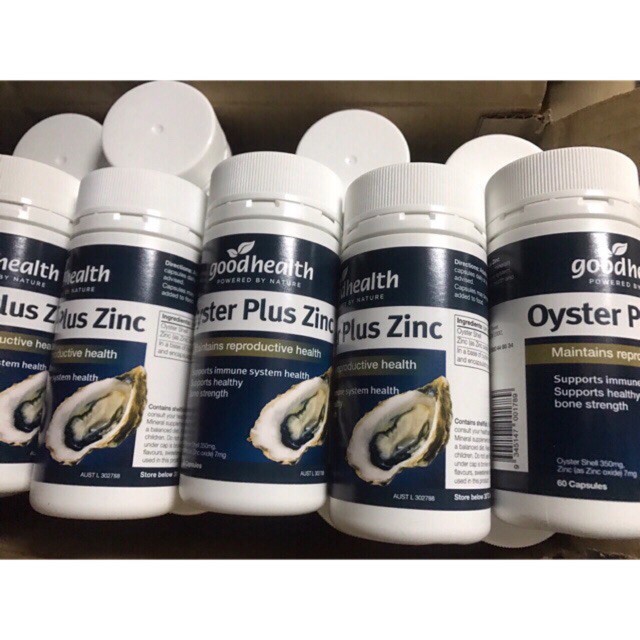 Viên uống Hàu biển Úc Oyster Plus Zinc tăng cường sinh lý, hỗ trợ nam giới ( 60 viên ) Date 2024