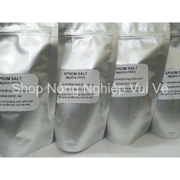 Gói 450 gam Muối EPSOM  Magie Sunfat MgSO4.7H2O hàng nhập khẩu Israel
