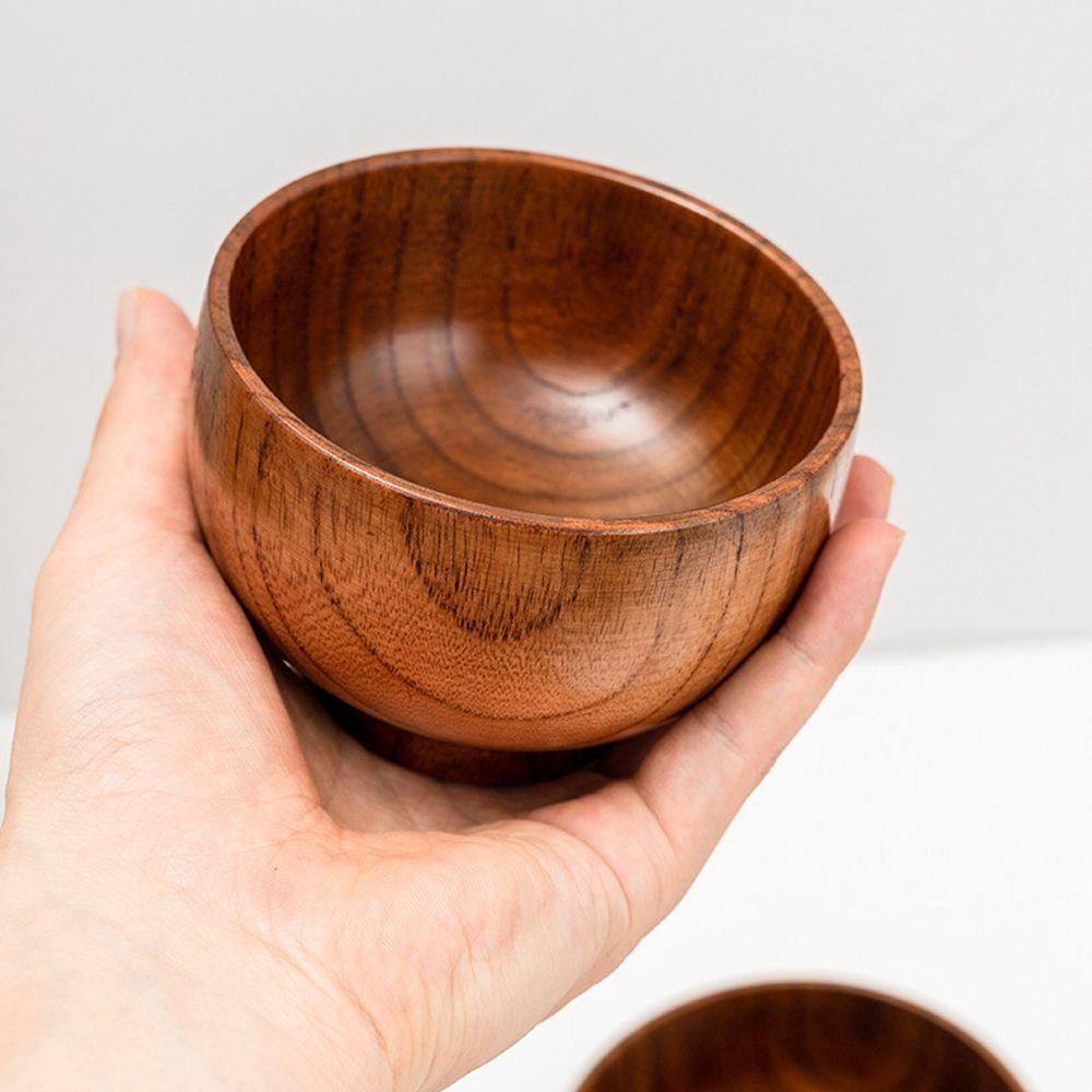 KUNHEV Bát Gỗ Đựng Salad Trái Cây Phong Cách Nhật Bản