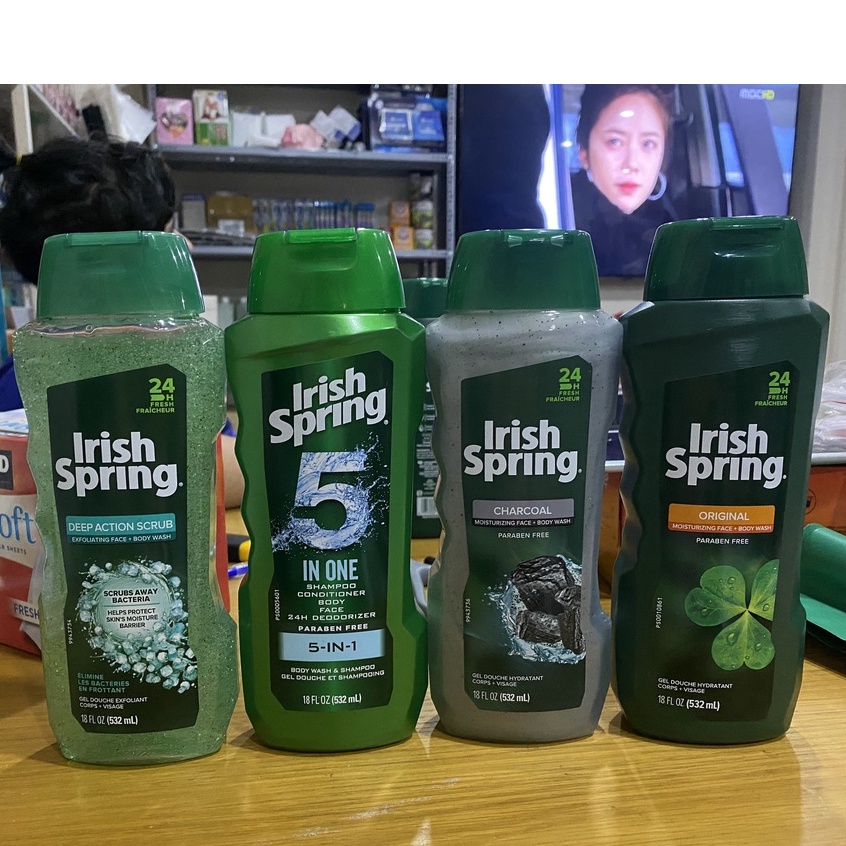 SỮA TẮM IRISH SPRING - Aloe Body Wash 532ml