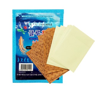 Cao dán hồng sâm Hàn Quốc màu xanh (gói=20 miếng), cao dán hồng sâm lạnh, miếng dán hồng sâm xanh