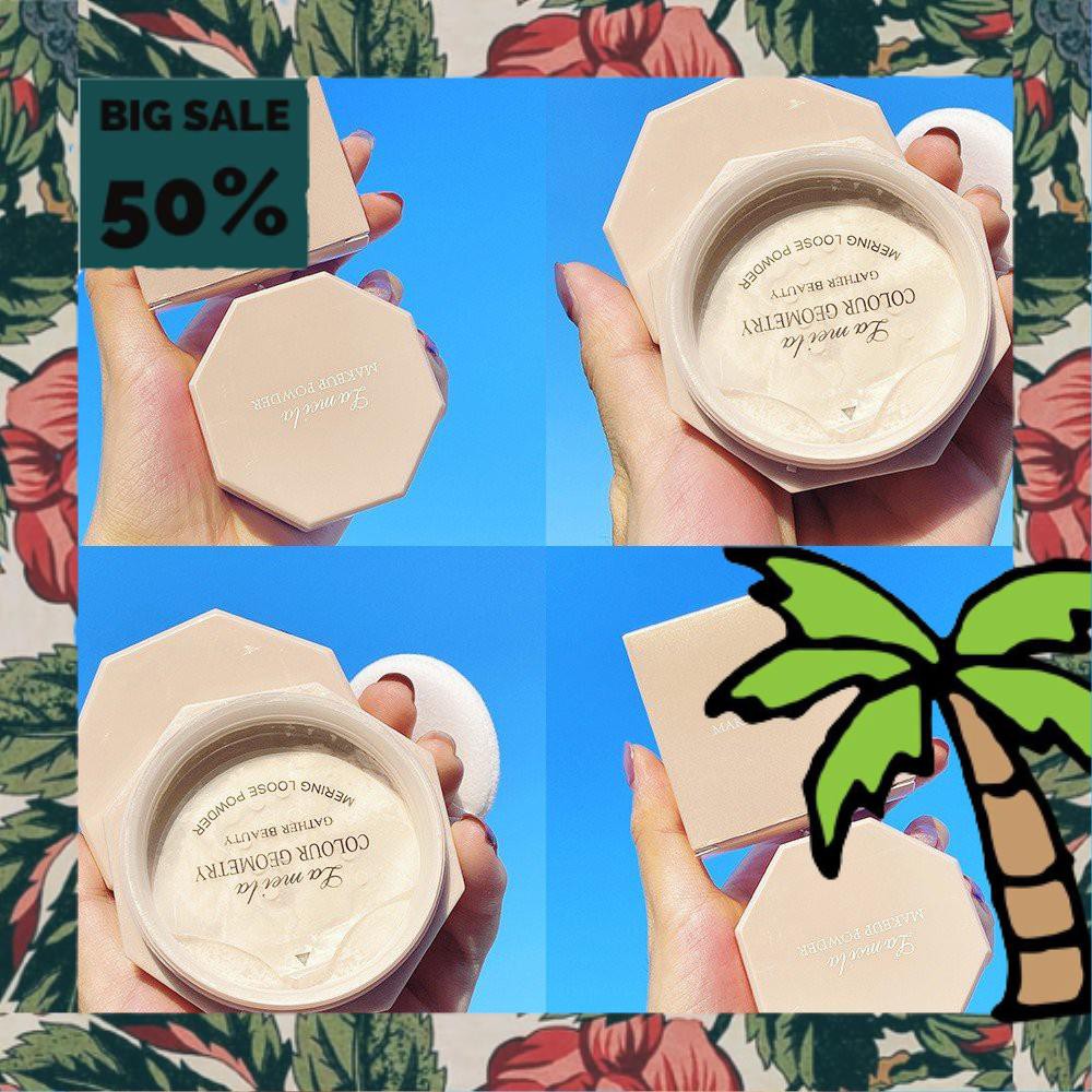 Phấn Phủ Dạng Bột Lameila 5052 Lục Giác Hồng Chất Bột Mịn Auth Nội Địa