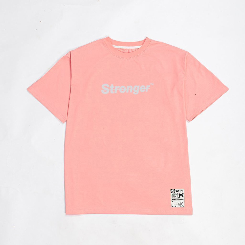 Áo phông tay lỡ form rộng Unisex giá rẻ nam nữ Stronger Phản Quang Local Brand M Studio