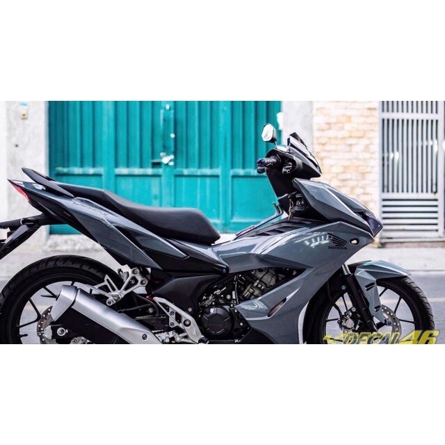 Tem trùm Winner X ♦ xám xi măng, độ dán team decal xe thiết kế rẻ đẹp theo yêu cầu