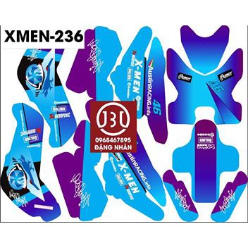 tem trùm xe điện xmen 236