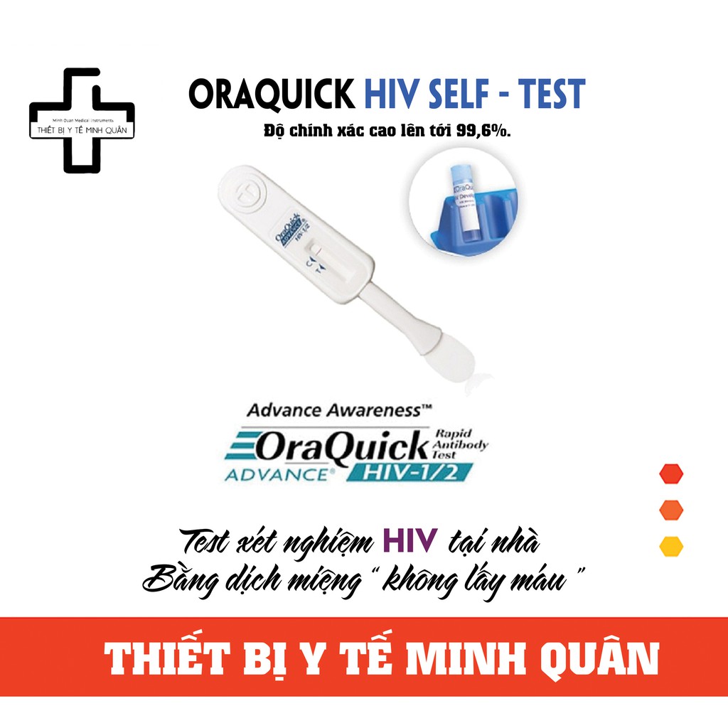 Bộ test HIV OraQuick - Xét nghiệm bằng dịch miệng tại nhà