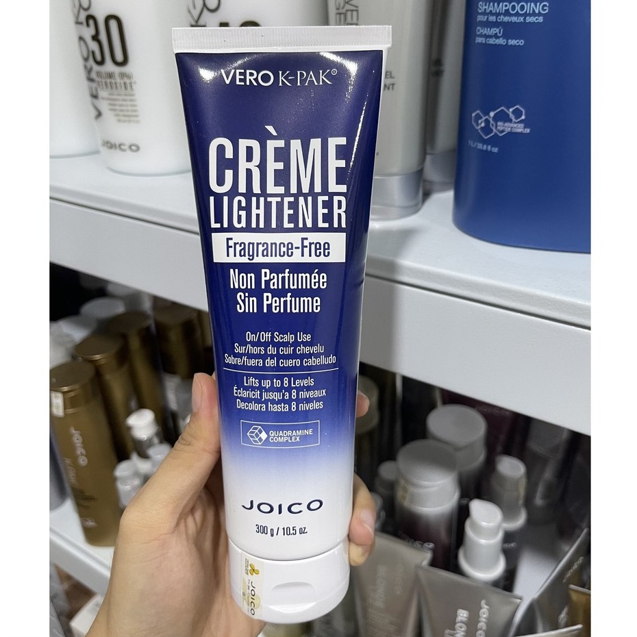 Kem Tẩy Tóc Nâng Sáng 8 Cấp Độ JOICO Vero KPak Crème Lightener Fragrance Free 300ml An Toàn Da Đầu