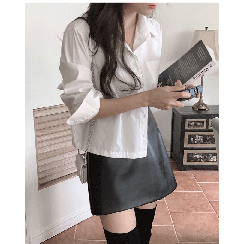 Áo sơ mi peppermint 47539 thiết kế dài tay thời trang dạo phố sành điệu dành cho nữ