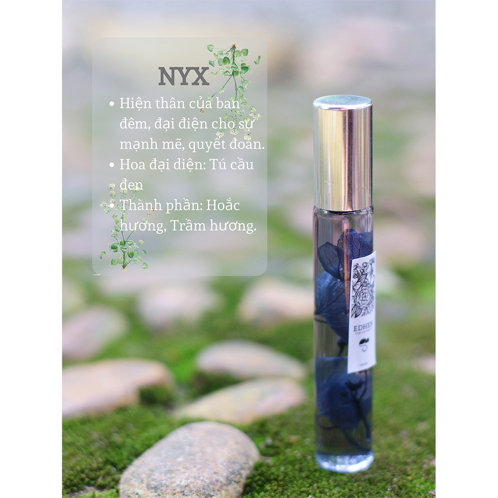  NYX - Nước hoa handmade Hoa khô kết hợp Tinh dầu thiên nhiên (Hình thật)