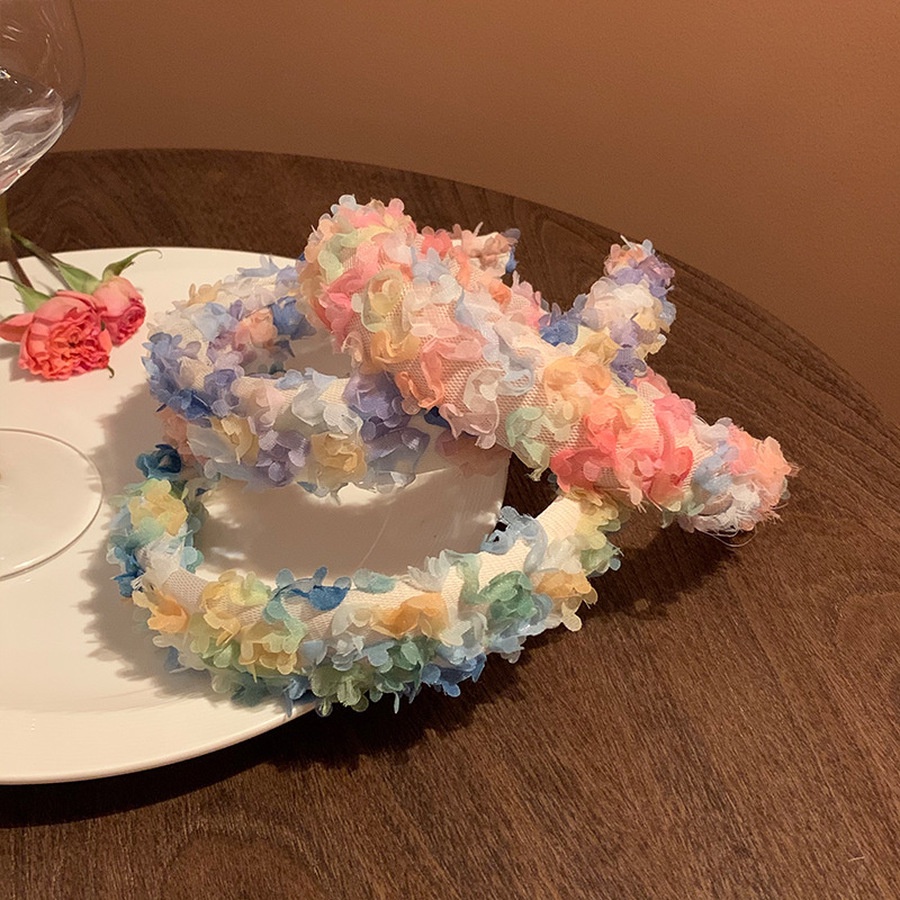 Băng Đô Cài Tóc Phối Lưới Phong Cách Hàn Quốc Ngọt Ngào Thời Trang Mùa Hè Cho Nữ