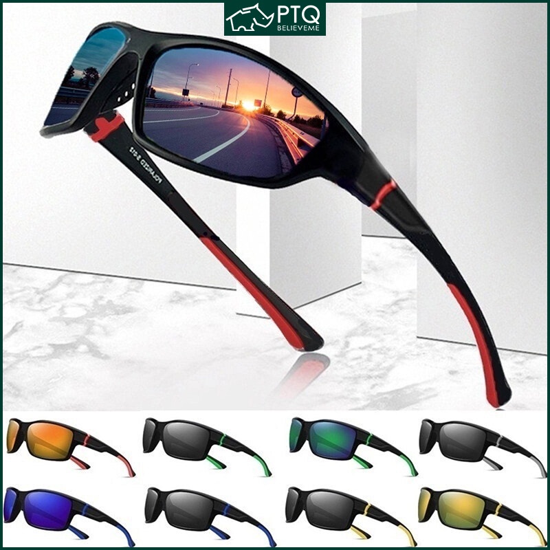 Kính Mát Phân Cực Chống Tia UV400 PTQ Phong Cách Thể Thao Thời Trang Cho Nam