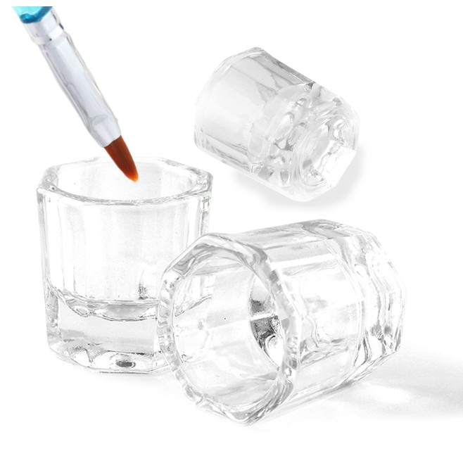 Dappen Glass / Dappen Dish / Glass Dappen Dish Nail Art Acrylic Liquid Holder Acrylic Glass Dish / a