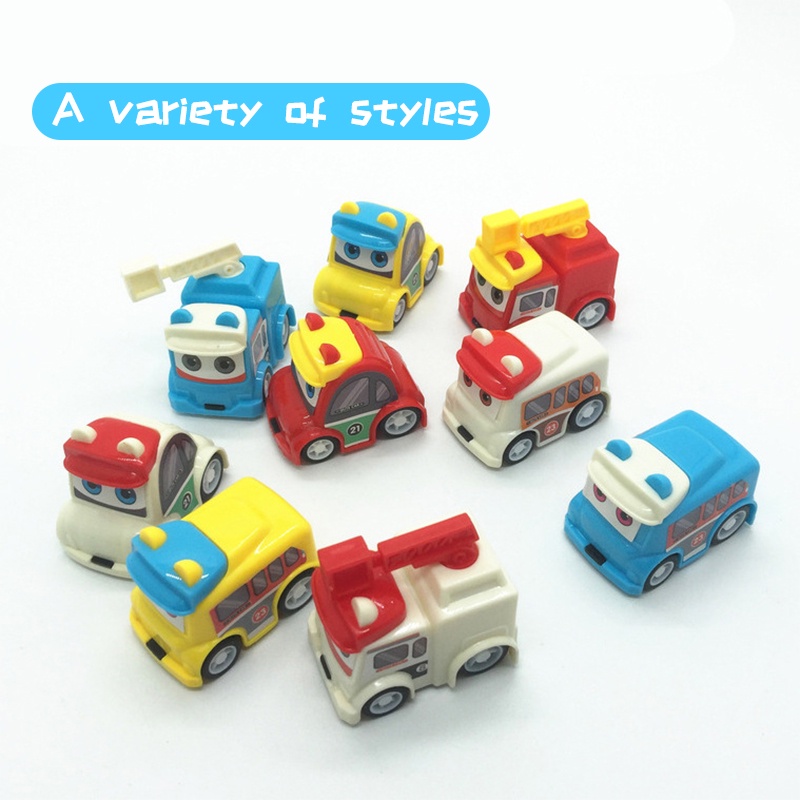 ZHAN QI TOYS Xe đồ chơi mini  thiết kế kéo lùi vui nhộn cho bé