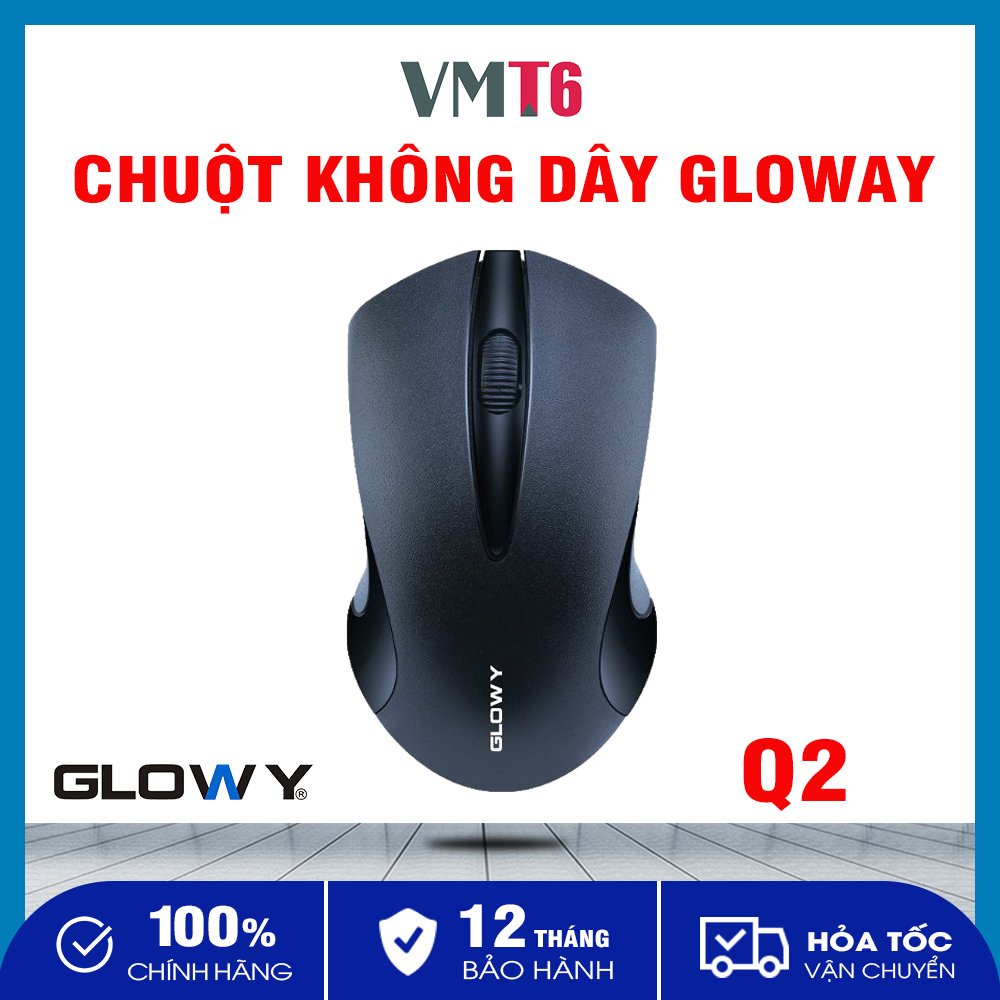 Chuột không dây Gloway Q2 _ Độ nhạy 1200DPI Bảo hành 12 tháng