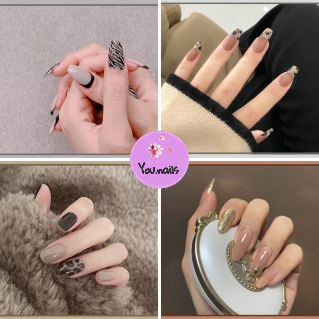 Móng tay giả kèm keo dài nhọn ngắn YOU NAILS (Mã Yn141-Yn150)