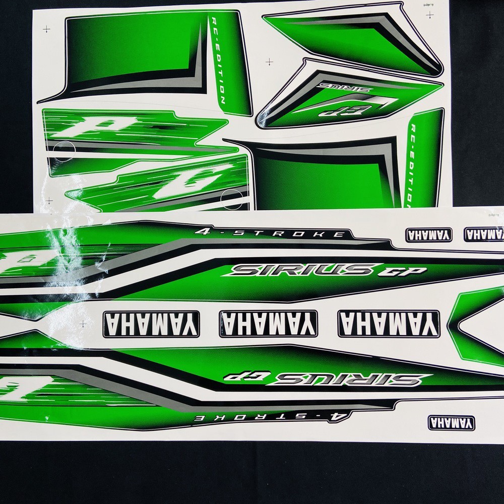 [CỰC RẺ]  BỘ TEM 3 LỚP MẪU ZIN HÀNG CAO CẤP CHO SIRIUS 110 PHIÊN BẢN GP KHÔNG FI SIÊU BỀN