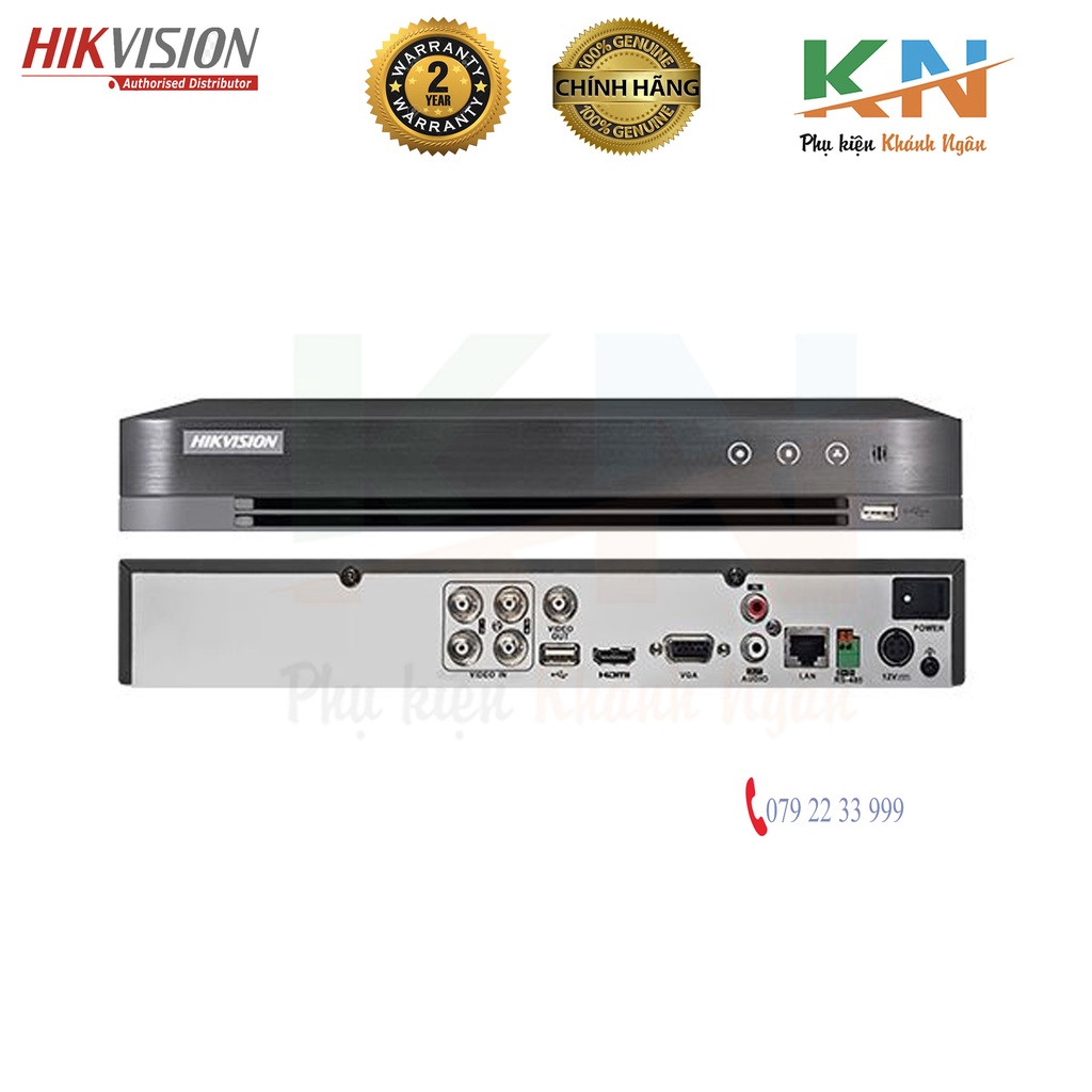 Đầu ghi HikVision DS 7204HQHI-K1 H265+ đầu ghi TVI cho camera 3.0