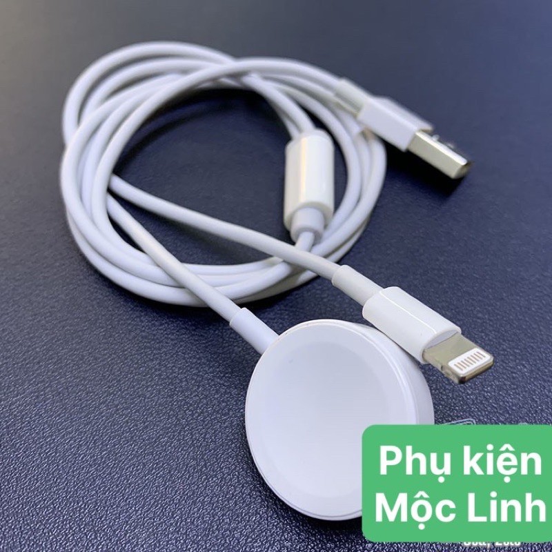 [Chính hãng Cotecci ] Bộ Dây sạc Apple Watch Series 1 | 2 | 3 | 4 | 5 | 6 đồng hồ kèm iPhone cùng lúc 2in1