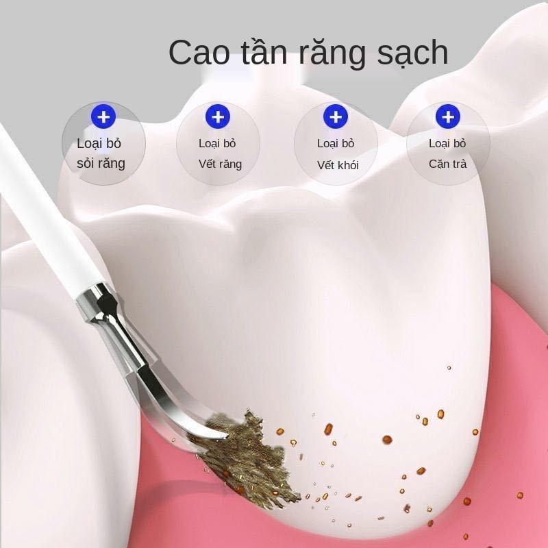 Máy tẩy vôi răng gia dụng của Đức, bàn chải điện lấy cao khói vàng và đen, cụ nhấp nháy, tạo tác làm sạch