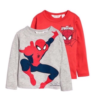Áo bé trai dài tay Hm spiderman