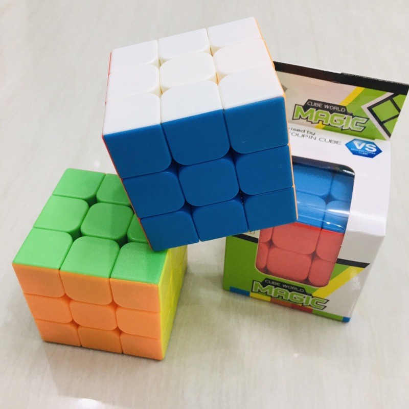 Rubik 064 Rubik không viền MAGIC 3x3 Hàng đẹp