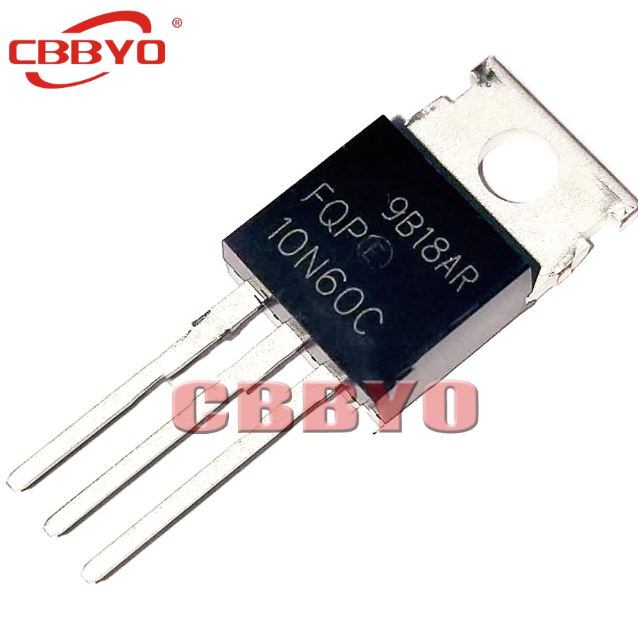 Set 10 Linh Kiện Bán Dẫn FQP10N60C TO-220 10N60C 10N60 TO220 MOS FET Mới