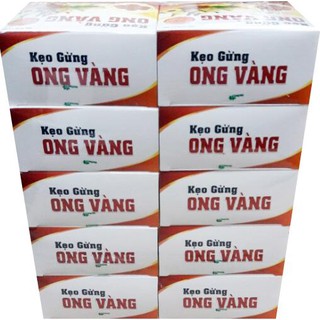Kẹo Gừng Ong Vàng (Lốc 10 hộp x 10 túi x 2 viên)