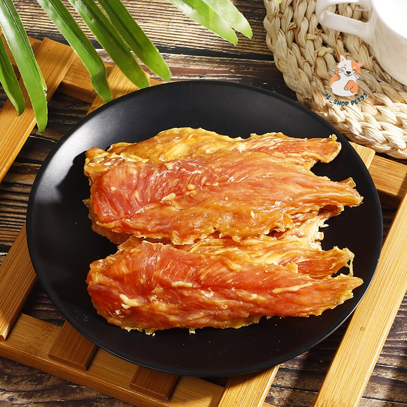 [SIÊU MỚI] Ức Gà sốt Mật ong , Thức Ăn Cho Chó Mèo, Đồ Ăn Vặt Chó Mèo, Dinh Dưỡng, Cao Cấp, Chất Lượng 400g