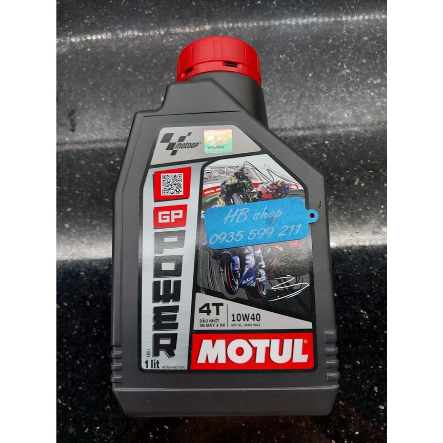 NHỚT MOTUL GP POWER 4T 10W40 XE SỐ 1 LÍT VÀ 800ML  MA2