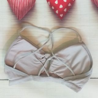 [Video+Ảnh thật] Áo lót nữ len tăm đan dây chéo (Bra len tăm đan dây sau lưng)