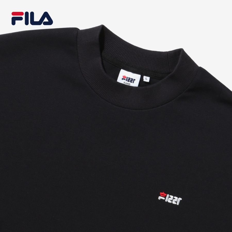 Áo khoác hoodie không nón unisex Fila X Pushbutton 110Y - FS2POD3P01X-BLK