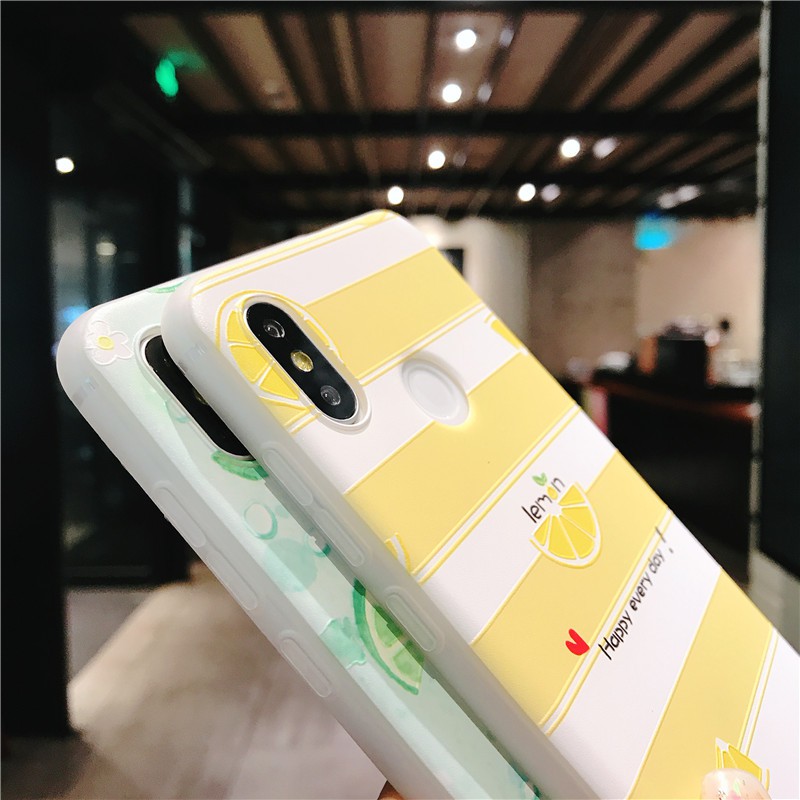 Ốp lưng Samsung A70 A50 A50S A30S A10 A7 2018 S20 S20+ S10 S10+ S9 S9+ S8 S8+ Note 20 Ultra 10 9 8 Pro Plus Lite Lemon&orange Soft TPU Case