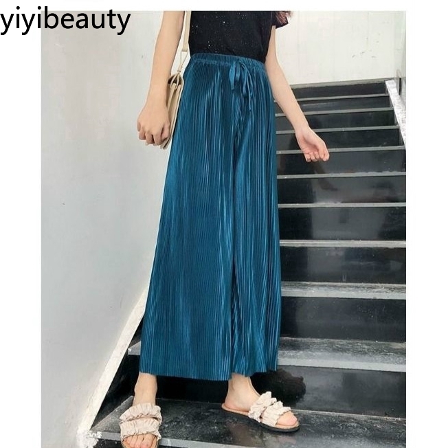 [Mã FASHIONT4WA2 giảm 10K đơn 50K] Quần Voan Ống Rộng Lưng Cao Thời Trang Dành Cho Nữ | BigBuy360 - bigbuy360.vn