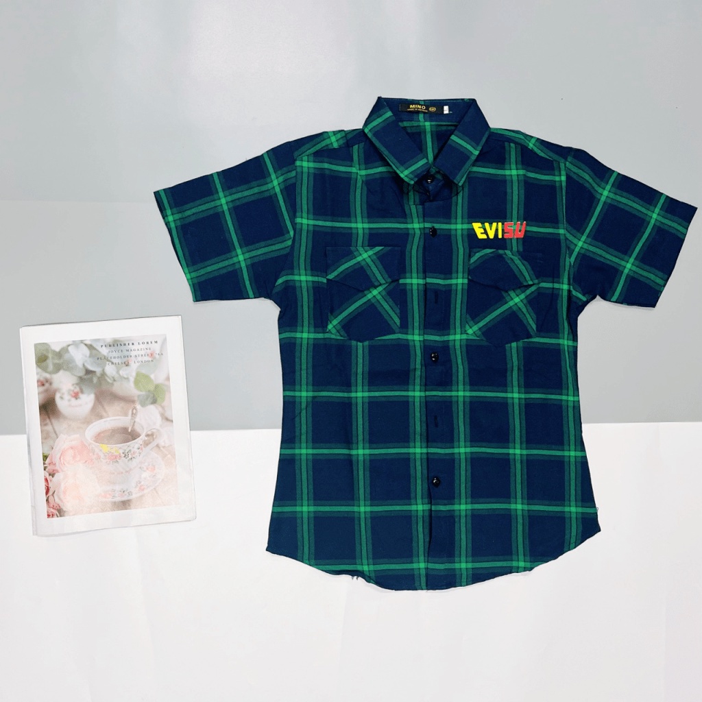 (HCM) ÁO SƠ MI NAM CARO TAY NGẮN THỜI TRANG PHONG CÁCH TINH TẾ FORM CHUẨN CHO CÁC ANH EM KME FASHION