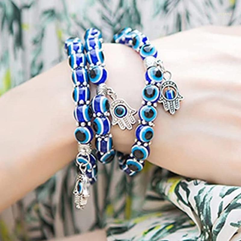 QQ Bộ 4 Vòng cổ Hình Mắt Quỷ Thổ Nhĩ Kỳ Bảo Vệ Mang Lại Sự May Mắn