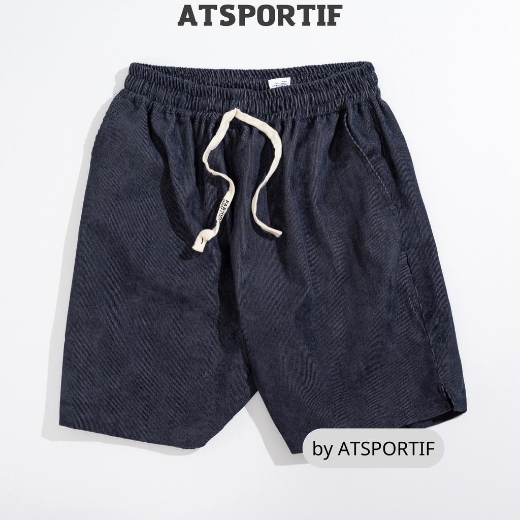 Quần Short Nam ATMAN Chất Liệu Nhung Tăm 5 Màu Trẻ Trung, Cá Tính