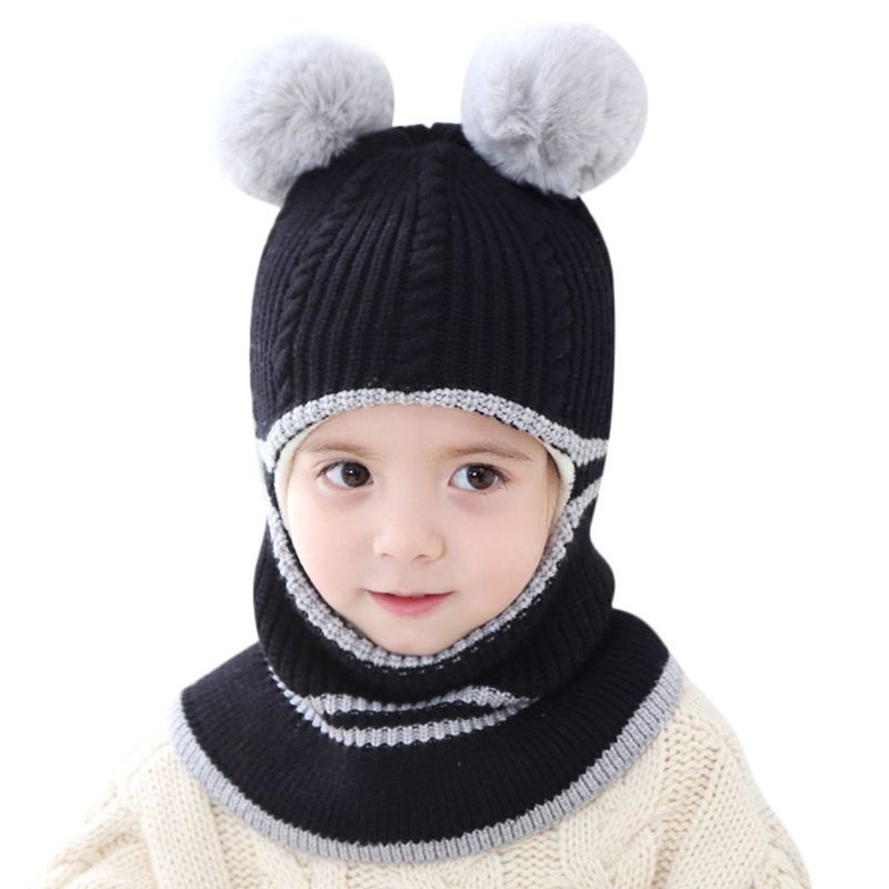 Mũ Beanie Giữ Ấm Cổ Và Đầu Cho Bé Sơ Sinh