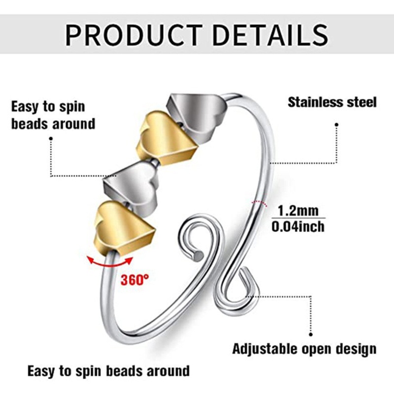 Nhẫn Mặt Trái Tim Tâm Trạng Độc Đáo Cho Nữ