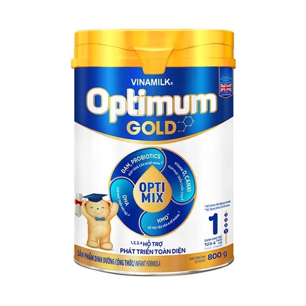 Sữa bột Vinamilk Optimum Gold Step 1 800g(Mới) _Duchuymilk