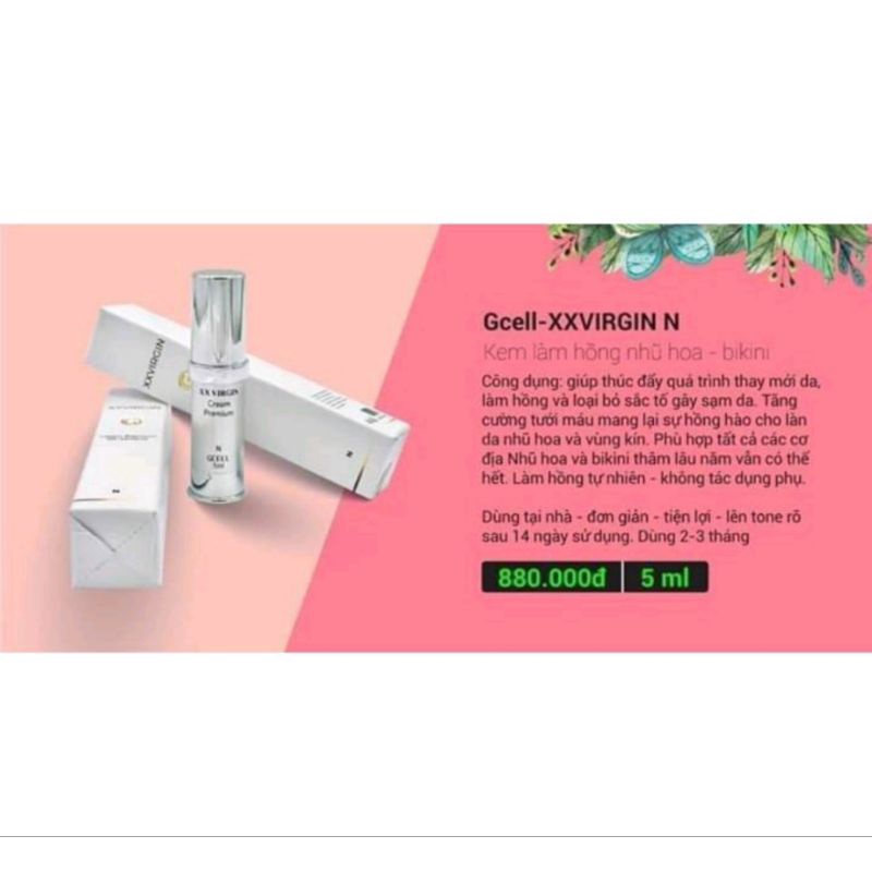 Hồng Nhũ Hoa GCell  XXVirgin | BigBuy360 - bigbuy360.vn