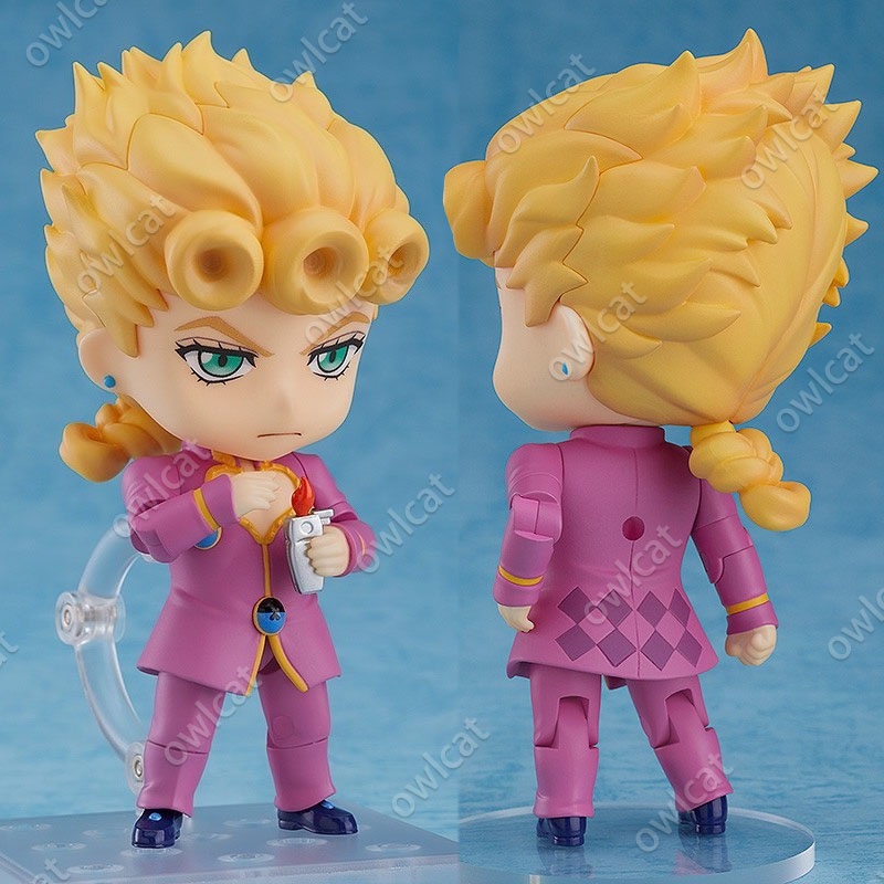 Figure JoJo's Bizarre Adventure Giorno Giovanna  Golden Wind 10cm Action Figure Gold Experience Requiem Nendoroid