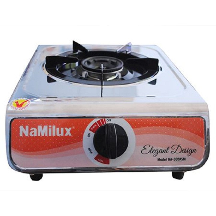 Bếp gas đơn Namilux NA-300ASM (mặt bếp inox) + Bộ van dây