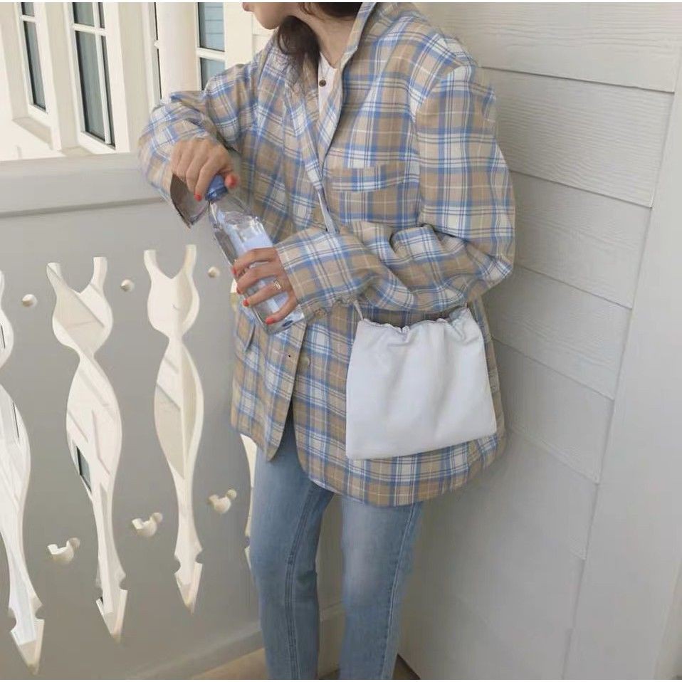 [ORDER] ÁO BLAZER CARO XANH PASTEL SIÊU XINH 🍊🍏