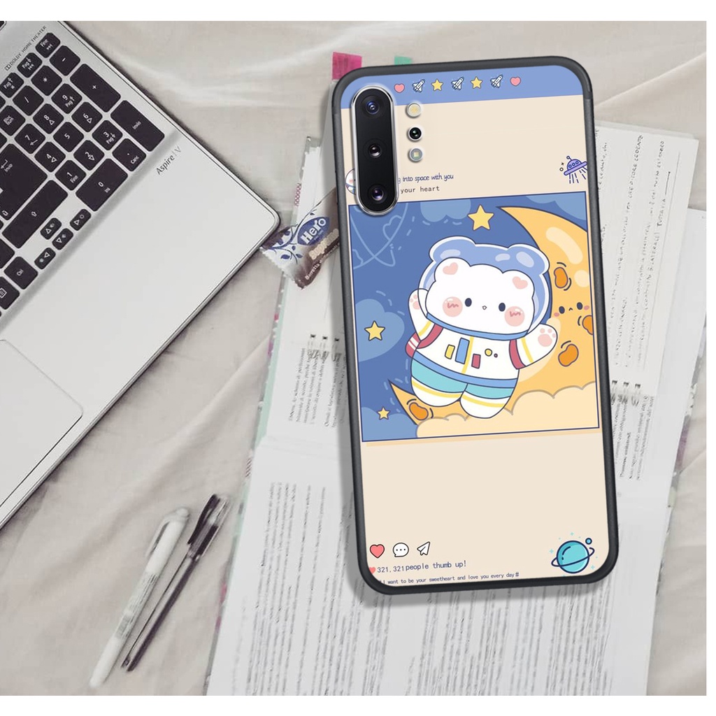 [ HOT BỎNG TAY] ỐP LƯNG SAM.SUNG NOTE 10/NOTE 10 PLUS , IN HINH CHIBI PHI HÀNH GIA ĐÁNG YÊU, SIÊU CUTE.