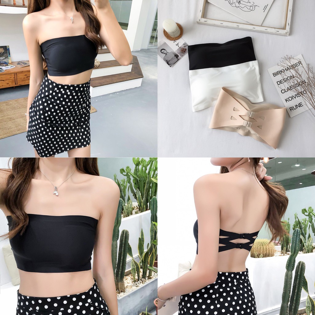 ÁO LÓT không dây/ Áo BRA QUÂY NGANG FREESIZE THUN LẠNH CÓ MÚT THÔNG HƠI CHỐNG TỤT FREESIZE 6689