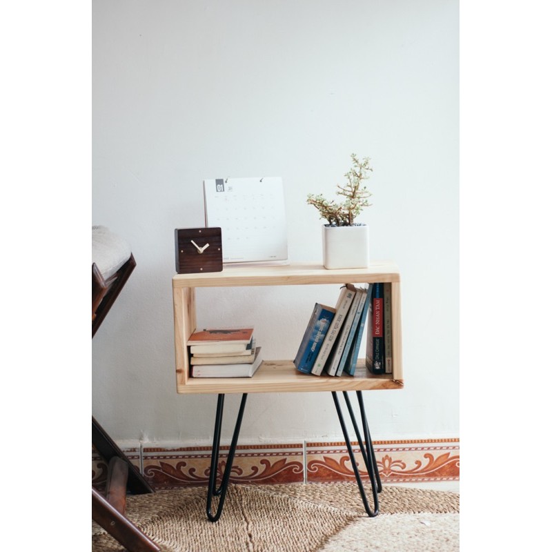 Kệ Gỗ Tab Đầu Giường Đa Năng Chân Kim Loại Nội Thất Trang Trí Nhà Cửa 99Decor | BigBuy360 - bigbuy360.vn