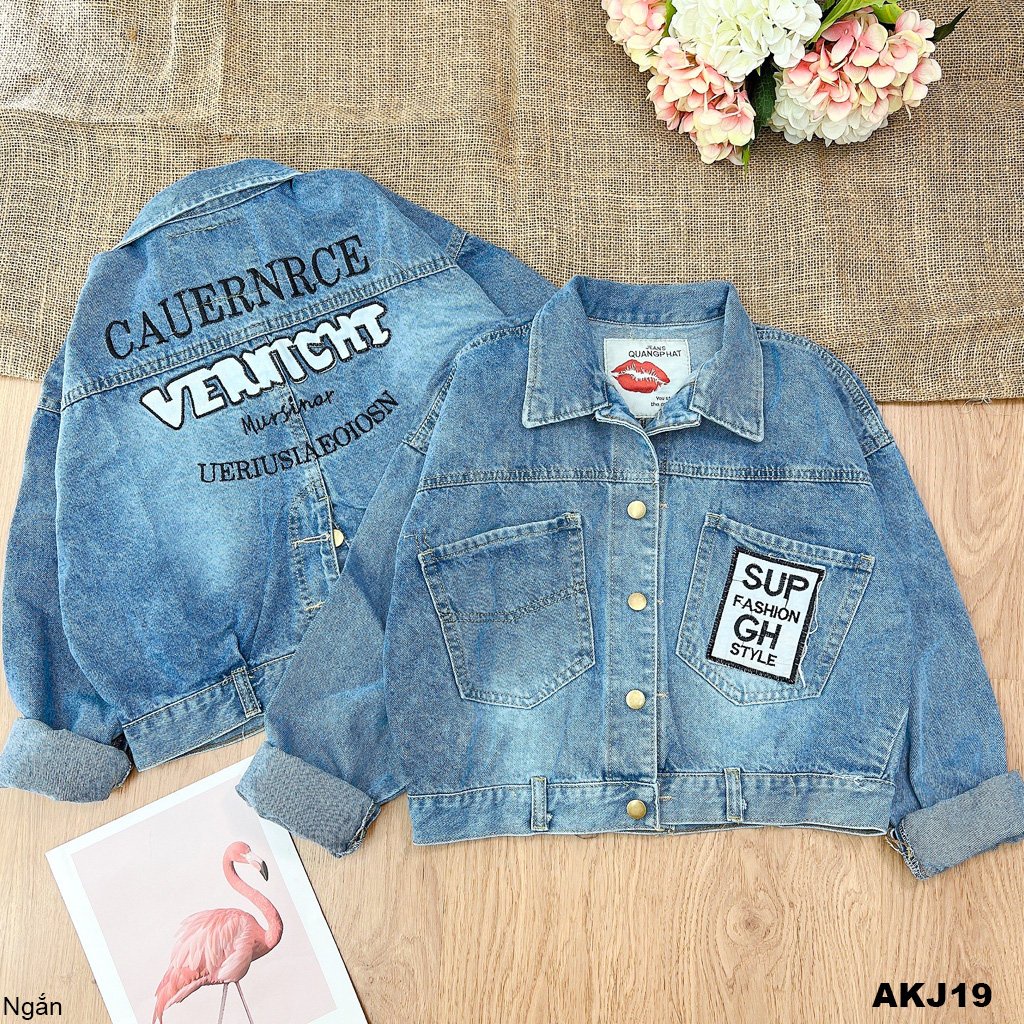 ÁO KHOÁC JEAN CAO CẤP AKJ19 - Hí Shop