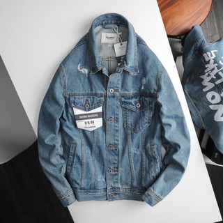 Áo khoác jean pull & bear cao cấp vnxk ld85