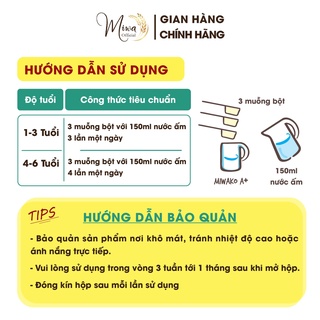 Sữa Hữu Cơ Miwako A+ Hộp 700g Vị Vani nhập khẩu Malaysia, Sữa Hạt Cho Bé Tăng Động, Biếng Ăn, Giảm Chú Ý - miwaofficial