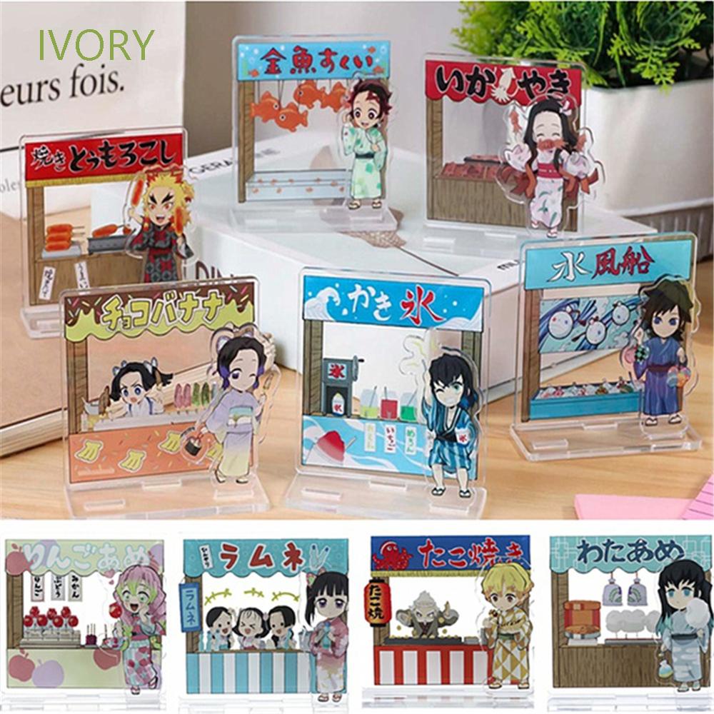 Mô hình thẻ đứng trang trí acrylic thiết kế nhân vật anime Demon Slayer